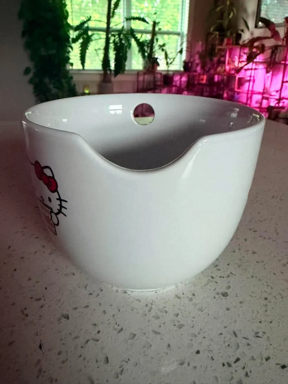 Hello Kitty x Nissin Cup Noodles Ramen Bowl 2011 Sanrio Ceramic Soup Bowl Chopst